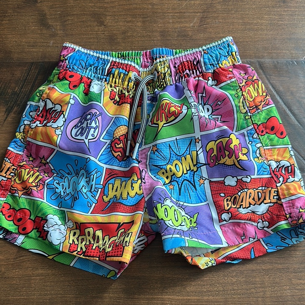 Boardies Comic Print Kids Shorts